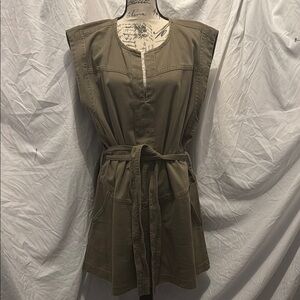 Banana Republic Green denim Sleeveless Boxy Tunic dress